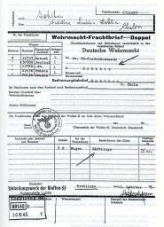 "Wehrmacht-Frachtbrief"